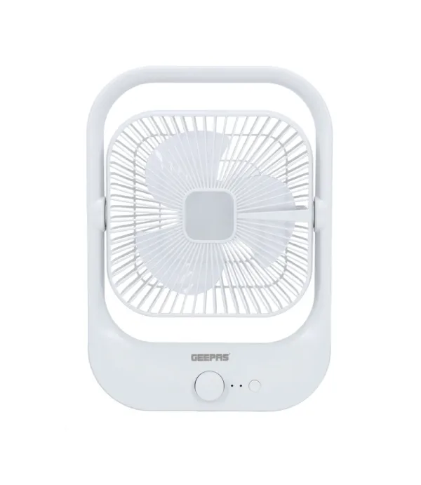 پنکه 8 اینچی قابل شارژ با نور LED جیپاس مدل GEEPAS GF21162