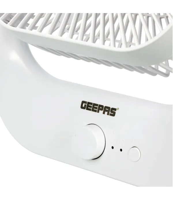 پنکه 8 اینچی قابل شارژ با نور LED جیپاس مدل GEEPAS GF21162
