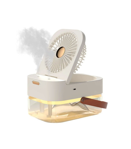 پنکه رومیزی، مرطوب کننده هوا و چراغ خواب رومیزی Desktop Fan, Night Light, Humidifying Fan 2.5L Q7