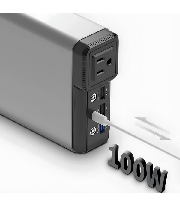 مبدل برق خودرو (اینورتر) و پاوربانک قابل حمل 150 وات 32000 پاورولوژی Powerology Mini Power Station with AC Output 150W 32000mAh PD 100W PPBCHA31 PP031