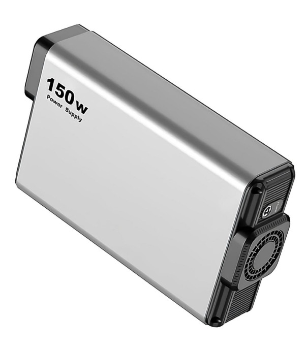 مبدل برق خودرو (اینورتر) و پاوربانک قابل حمل 150 وات 32000 پاورولوژی Powerology Mini Power Station with AC Output 150W 32000mAh PD 100W PPBCHA31 PP031
