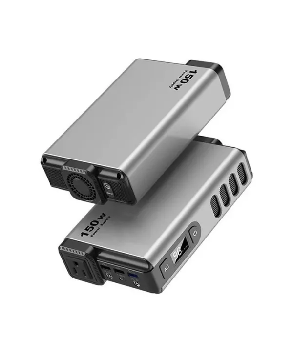 اینورتر و پاوربانک پاورولوژی با ظرفیت 32 هزار میلی آمپر ساعت 150 وات Powerology 32000mAh 150W Mini Power Station With AC Output PPBCHA31