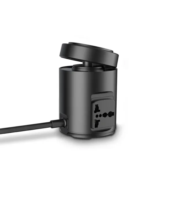 چندراهی برق 2200 وات و شارژر وایرلس رومیزی 15 وات فست شارژ 65 وات پاورولوژی Powerology Magsafe Power Hub USB-C Power Delivery And USB-A QC 3.0 PWCUQC014