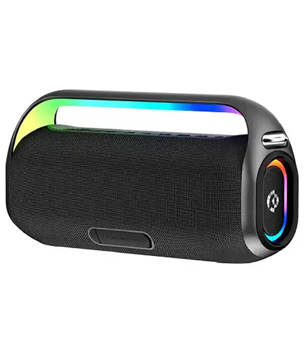 اسپیکر بلوتوثی کارائوکه همراه میکروفون پاورولوژی با توان 150 وات RGB دار مدل Powerology Deep Bass Party Speaker PWLAU012