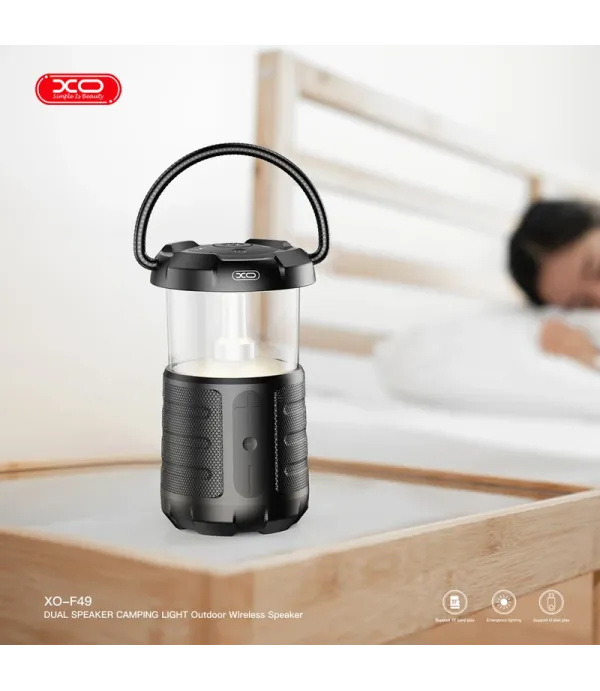 اسپیکر بلوتوثی و چراغ کمپینگ شارژی ایکس او مدل XO F49 Speaker and camping light