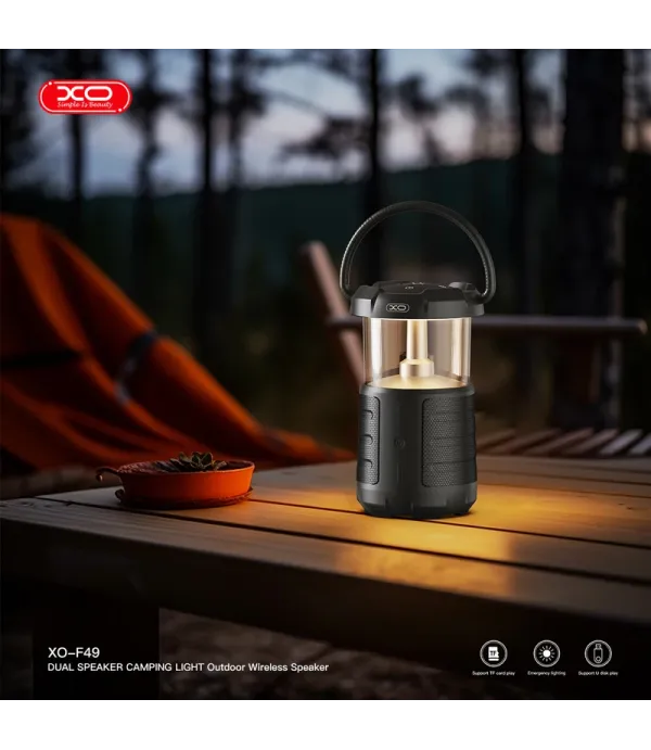 اسپیکر بلوتوثی و چراغ کمپینگ شارژی ایکس او مدل XO F49 Speaker and camping light