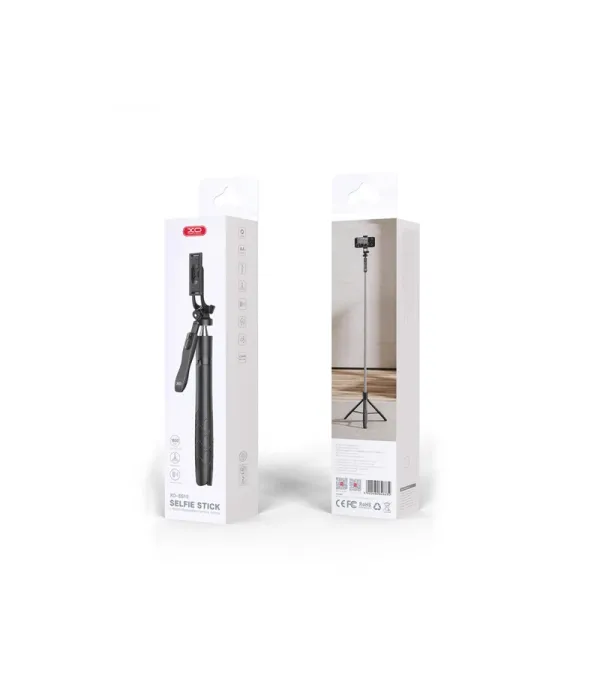 مونوپاد و سه پایه بلوتوثی 180 سانتی‌متری ریموت کنترلی ایکس او مدل XO SS15 Bluetooth Selfie Stick Balance steady shot direct broadcasting three legged reinforced bracket 180CM