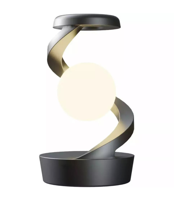 چراغ خواب شارژی طرح کره چرخشی و شارژ وایرلس 15 واتی فست شارژ Light Ball Lamp