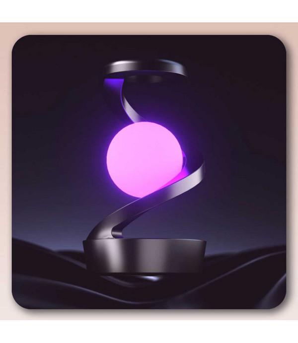 چراغ خواب شارژی طرح کره چرخشی و شارژ وایرلس 15 واتی فست شارژ Light Ball Lamp