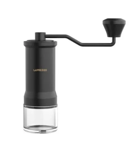 آسیاب قهوه دستی لپرسو مدل LePresso High Precision Conical Burr Grinder Glass Container LPMCGRBK