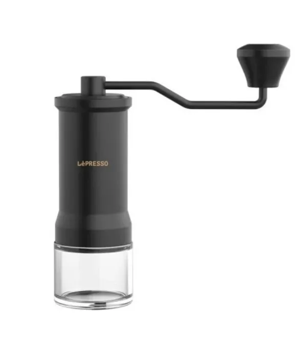 آسیاب قهوه دستی لپرسو مدل LePresso High Precision Conical Burr Grinder Glass Container LPMCGRBK