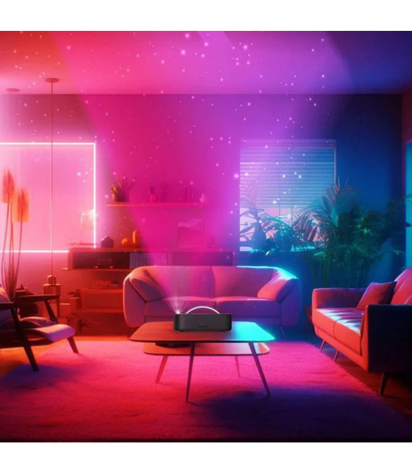 اسپیکر بلوتوثی قابل حمل 60 وات با نورپردازی LED، کارائوکه پرودو مدل Porodo Soundtec Galactic Star Light Portable Speaker PD-GALACTIC