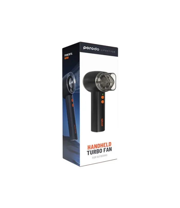 پنکه دستی شارژی پرودو مدل Porodo Lifestyle Handheld Turbo Fan For Outdoors LSPHMCF