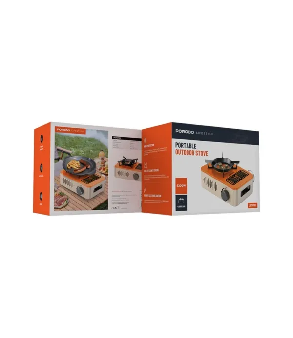 اجاق گاز کمپینگ 3200 وات پرودو مدل Porodo Lifestyle Portable Outdoor Stove PD-LFST077