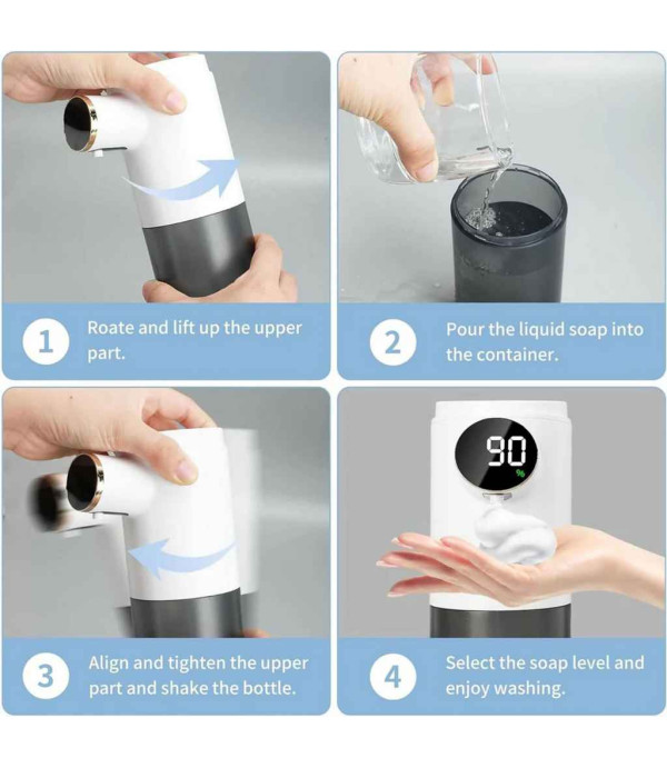 دستگاه مایع دستشویی فوم ساز اتوماتیک هوشمند گرین مدل Green Lion Smart Sensor Soap Dispenser GNSSOAPDISWH