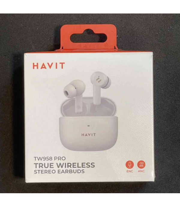 هندزفری بلوتوثی 5.3 نویز کنسلینگ ANC ENC حالت گیم مود هویت مدل HAVIT TW958 PRO ANC 2 Mic AI ENC Headset Headphone