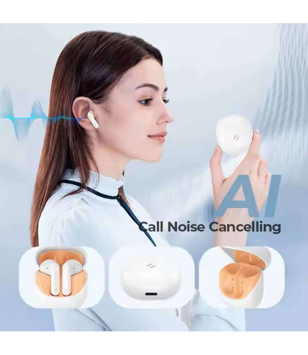 هندزفری بلوتوثی نسخه 5.4 نویز کنسلینگ ENC صدای استریو هویت مدل Havit Mini Size Wireless Earbuds with 2 Mic ENC for Sports & Travel Use TW931