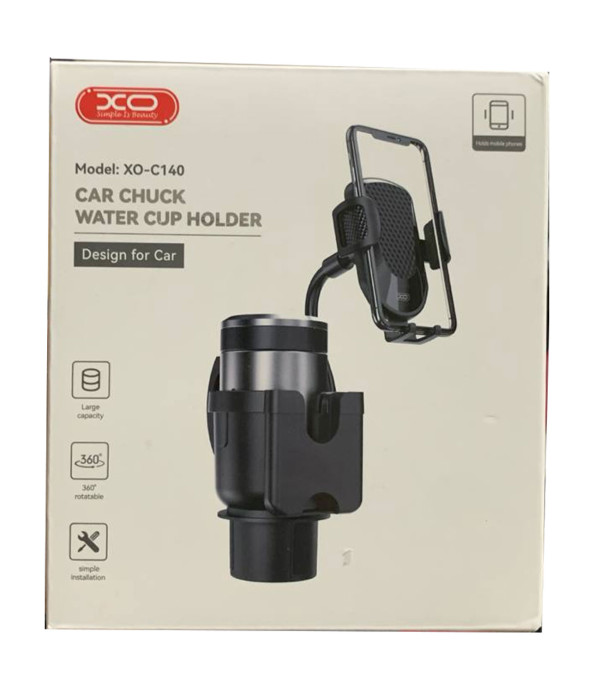 هولدر موبایل و جا لیوانی خودرو قابلیت تنظیم بدون محدودیت بازوی فلزی ایکس او مدل XO Car Cup Holder C140