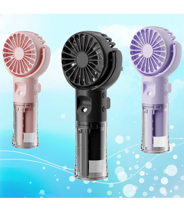 پنکه مه پاش شارژی گردنی و رو میزی مدل Neck Hanging Spray Fan F4