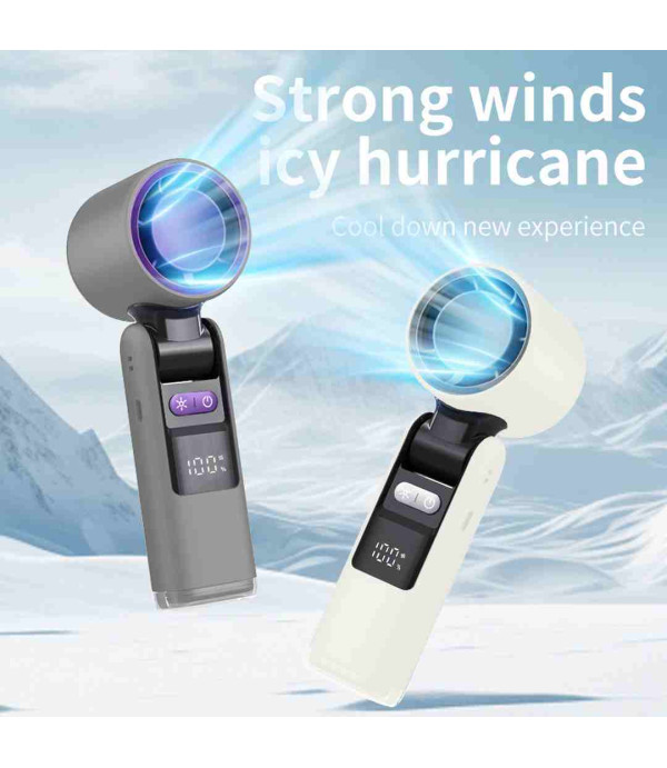 پنکه شارژی سرماساز مدل Handheld High Speed Refrigeration Electric Fan to Make a Cold Fan K801