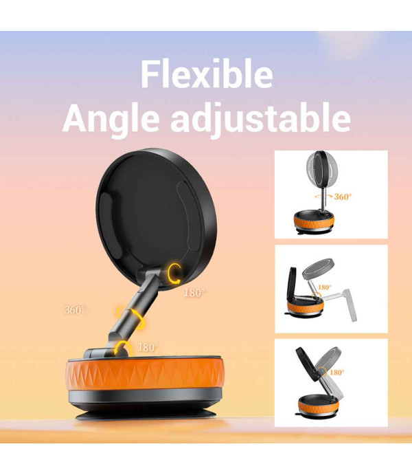 هولدر گوشی وکیوم مگنتی مدل Universal Car Phone Holder New Windshield Dashboard Glass Mirror Kitchen Mobile Phone Holder With Sucker K10B