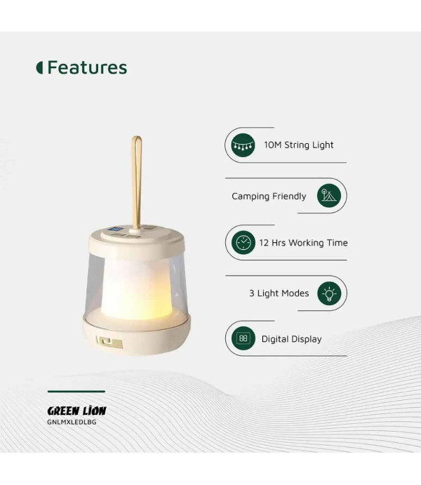 چراغ LED و ریسه 10 متری گرین لاین مدل Green Lion Lumex Led With Inbuilt Led Strip Light