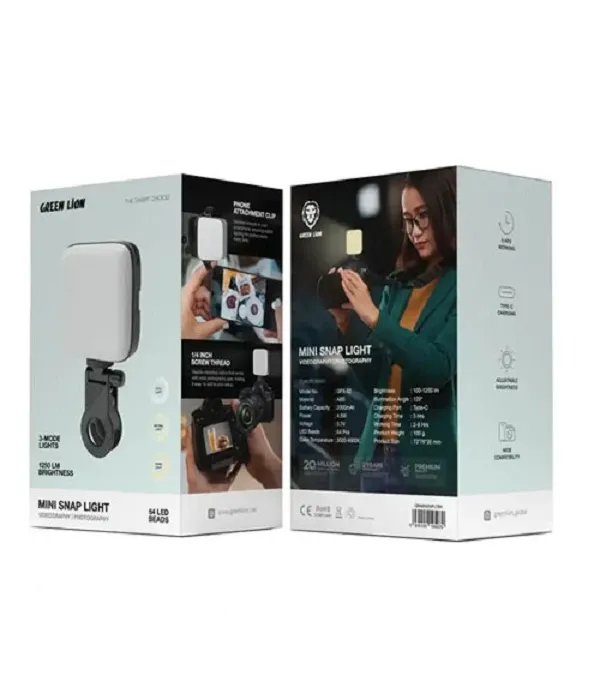 نور ثابت ال ای دی گرین لاین مدل Green Lion Mini Snap Light GFX-۳۲