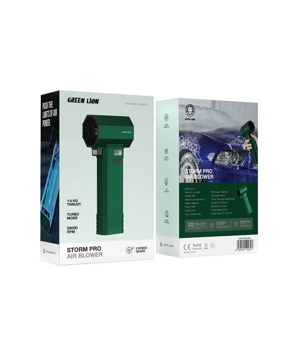 دستگاه دمنده و مکنده گرین لاین مدل Green Lion Storm Pro Air Blower with 3 Speed Levels GL-AB2