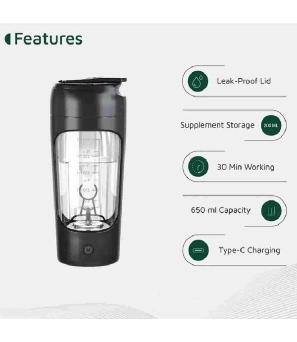 شیکر و میکسر پروتئین گرین لاین مدل Protein Mixer Green Lion Protein Mixer 650mL GNPRSH650MBK