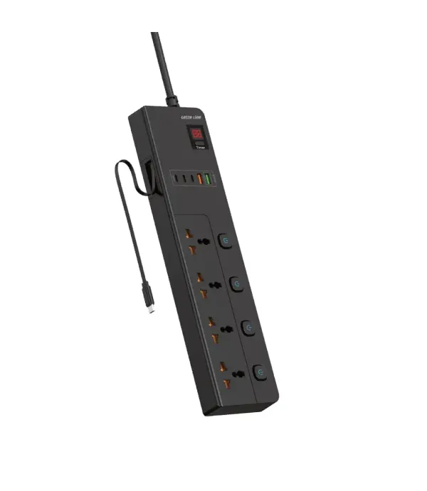 چند راهی و محافظ برق 3500 وات گرین لاین مدل Green Lion GS-900 Power Socket