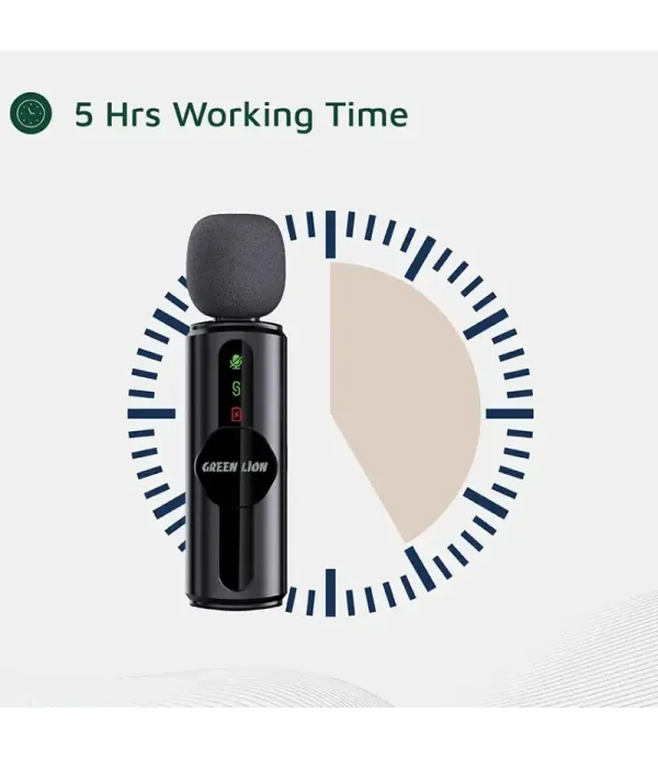 میکروفون یقه ای با قابلیت نویز کنسلینگ گرین لاین مدل Green Lion GM-80X 3 in 1 Microphone GNGM80XMIC