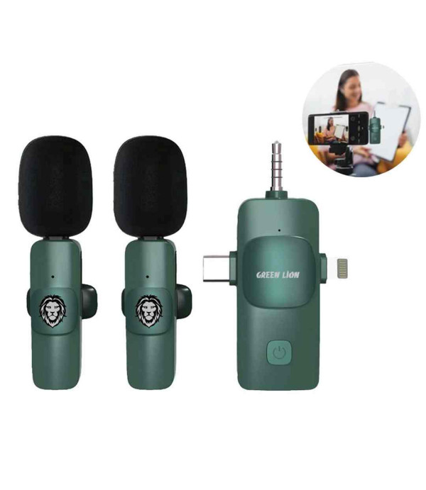 میکروفون یقه ای گرین لاین مدل Green Lion 3 in 1 Microphone GN3IN1WM