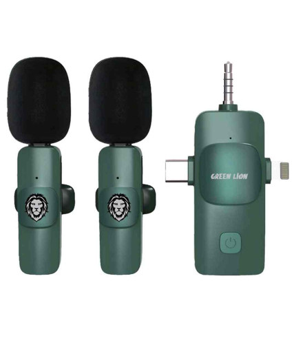 میکروفون یقه ای گرین لاین مدل Green Lion 3 in 1 Microphone GN3IN1WM