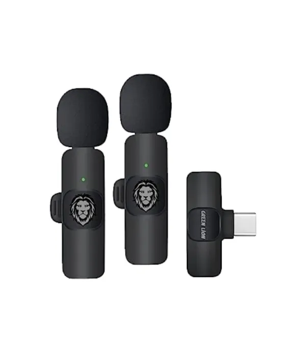 میکروفون یقه ای با قابلیت نویز کنسلینگ گرین لاین مدل Green Lion 3 in 1 Microphone GN3WIRMICP