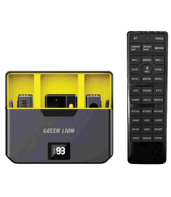 میکروفون یقه ای بی سیم با کنترل از راه دور گرین لاین مدل Green Lion Wireless Microphone With Remote Control GNWMICRTCBK