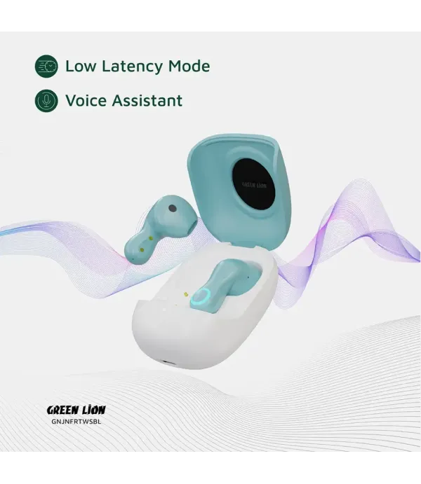 هندزفری بلوتوثی 5.4 قابلیت دستیار صورتی کنترل لمسی گرین لاین مدل Green Lion Jenifer True Wireless Earbuds TWS GNJNFRTWS