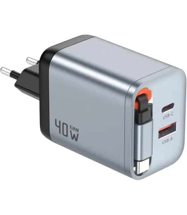 شارژر دیواری 40 وات گرین پرمیوم لاین مدل Green Lion GaN Premium EU Plug Wall Charger 40W