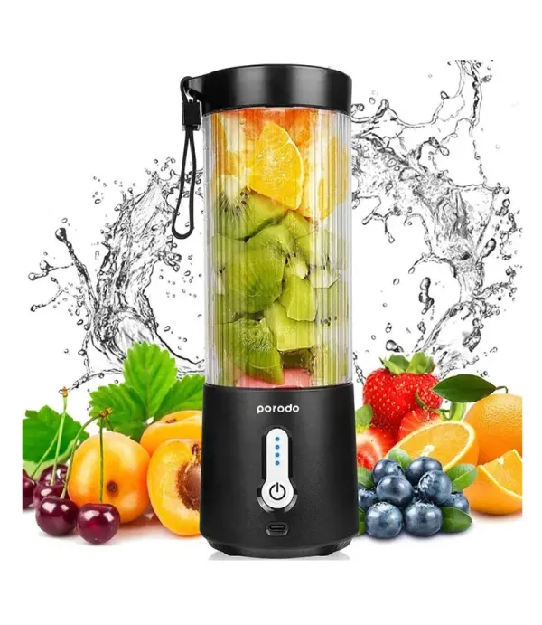 شیکر شارژی پرودو 150 وات مدل Porodo Lifestyle Powerful Portable Go-Blender LFS017 گنجاش 0.35 لیتر