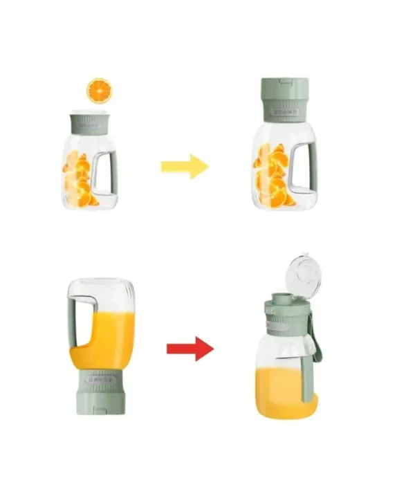 شیکر 70 وات گنجایش 1 لیتر گرین لاین مدل Green Lion Mega Portable Blender GNMPBLDRBK