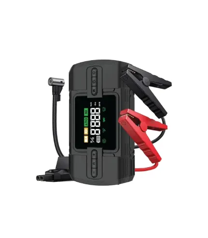 جامپ استارتر، پاوربانک، پمپ باد و چراغ قوه گرین لاین مدل Green Lion 12V Jump Starter 12000 mAh GN12VJUSTBK GJS05