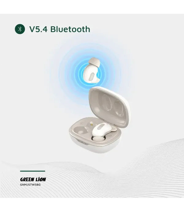 هندزفری بلوتوثی 5.4 قابلیت نویز کنسلینگ ANC دستیار صوتی گرین لاین مدل Green Lion Majestic True Wireless Earbuds TWS GNMJSTWSBG
