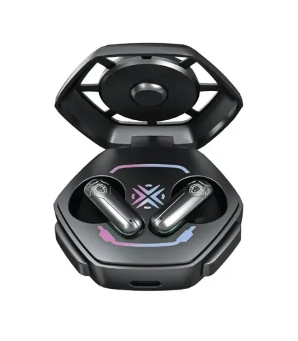 هندزفری بلوتوثی 5.3 قابلیت نویز کنسلینگ ENC  نور RGB و ضد آب گرین لاین مدل Green Lion Nitro True Wireless Earbuds GNNTRTWSBK