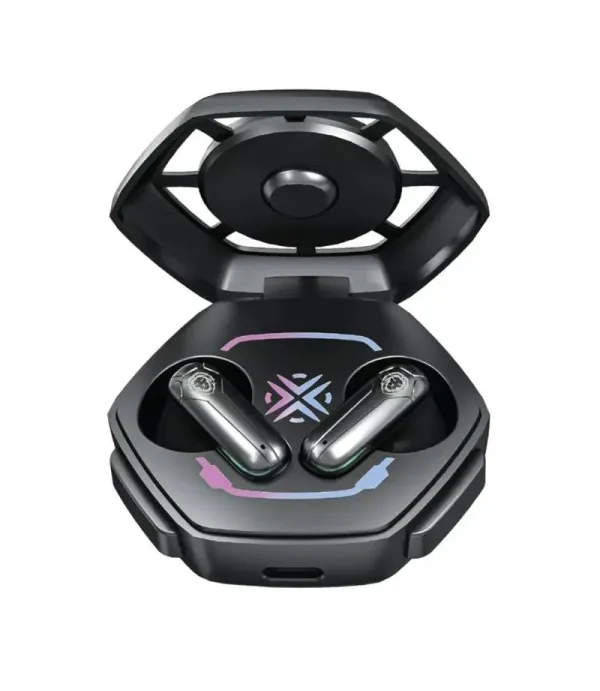 هندزفری بلوتوثی 5.3 قابلیت نویز کنسلینگ ENC  نور RGB و ضد آب گرین لاین مدل Green Lion Nitro True Wireless Earbuds GNNTRTWSBK