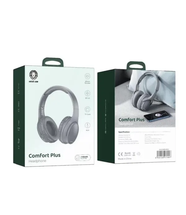 هدفون بلوتوث استریو گرین لاین مدل Green Lion Comfort Plus Headphone GNCOMPLHP