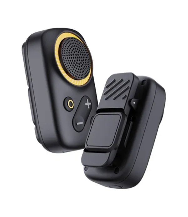 اسپیکر بلوتوثی 5.4 قابل حمل با گیره لباس (پوشیدنی) گرین لاین مدل Green Lion Pulse Wear Wearable BT Speaker GNPLSWRBTBK