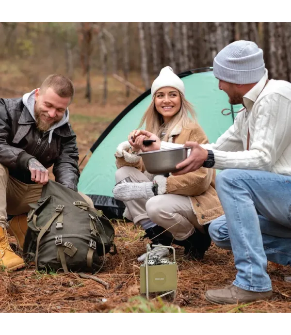 اجاق سفری گرین لاین مدل Green Lion 3-Burner Foldable Camping Stove GN3BRNFLDCSKI