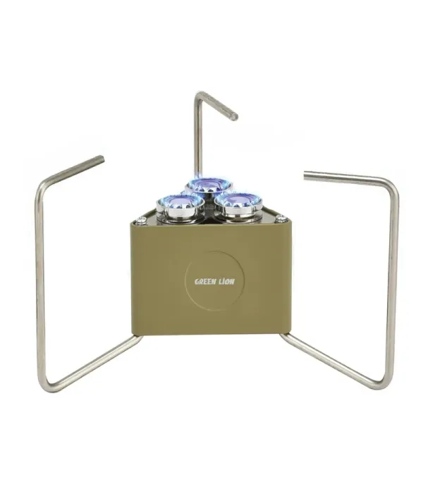 اجاق سفری گرین لاین مدل Green Lion 3-Burner Foldable Camping Stove GN3BRNFLDCSKI