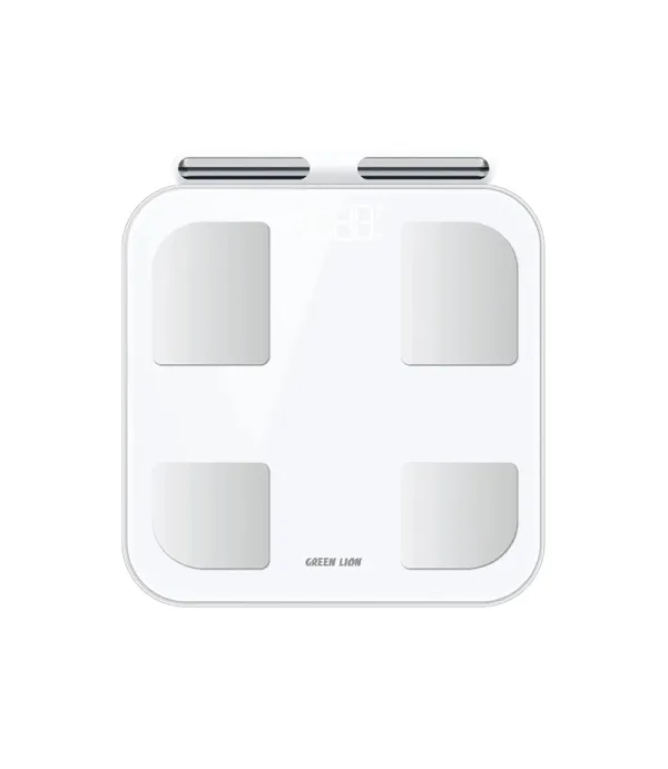ترازوی هوشمند اپلیکیشن اختصاصی 180 کیلوگرم گرین لاین مدل Green Lion Smart Body Scale with 8 Electrodes GNSMBDSCALWH