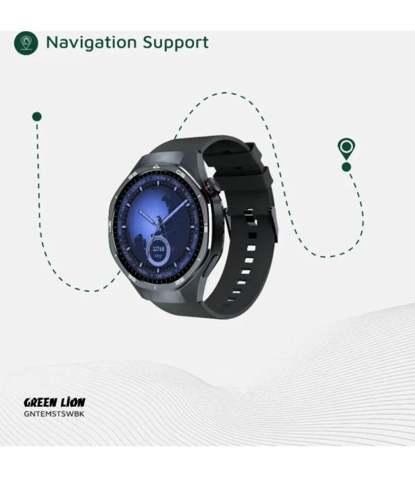 ساعت هوشمند صفحه دایره ضد آب Navigation support گرین لاین مدل Green Lion Tech Master Smart Watch GNTEMSTSW