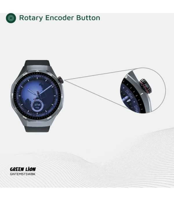 ساعت هوشمند صفحه دایره ضد آب Navigation support گرین لاین مدل Green Lion Tech Master Smart Watch GNTEMSTSW